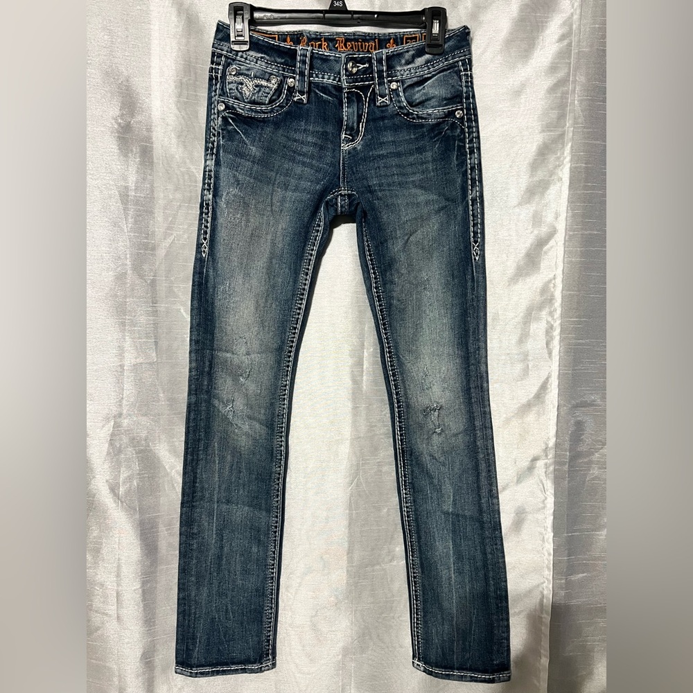 Rock Revival Dark Blue Skinny Jeans